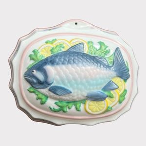 Set of 2 Franklin Mint Le Cordon Blue Porcelain Molds Vintage 1986